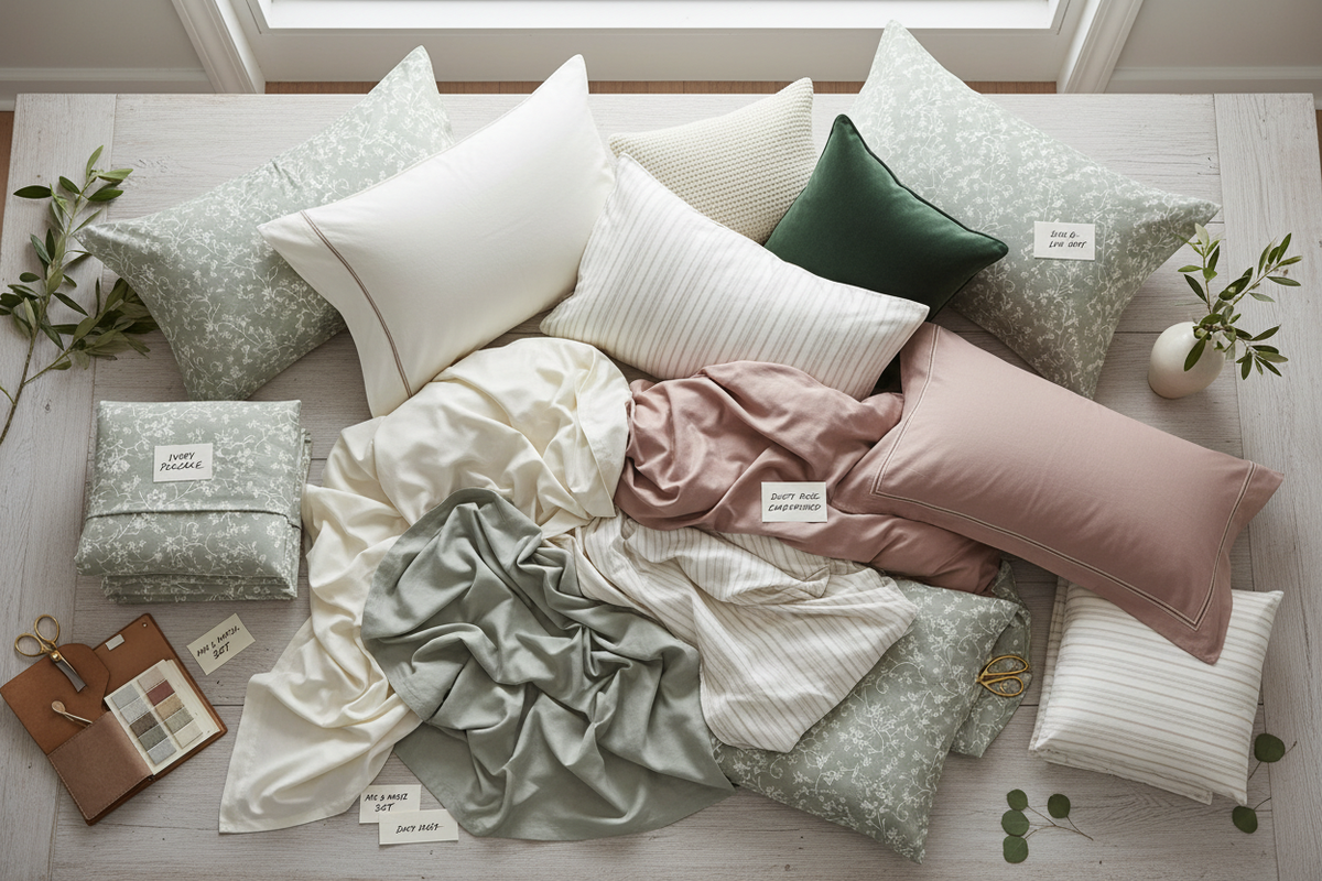 Come abbinare lenzuola, copripiumini e colori con stile: Mix & Match perfetto