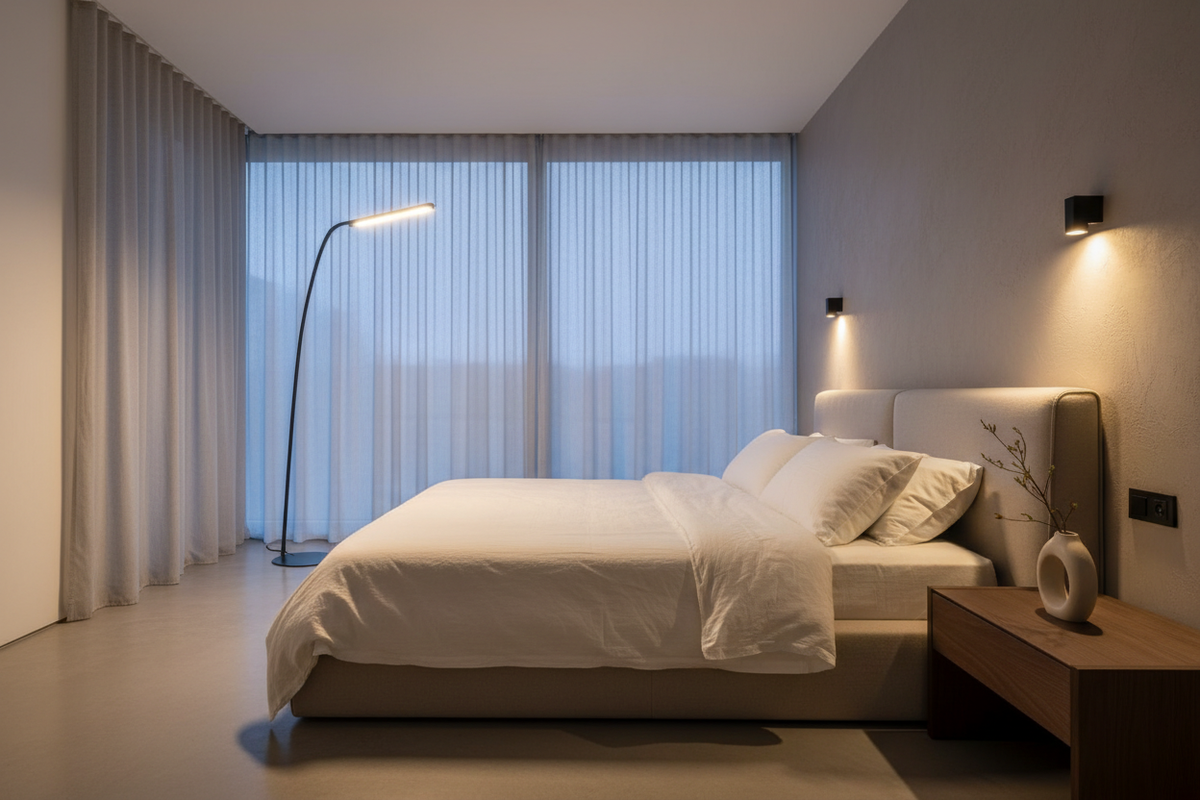 Illuminazione camera da letto: lampade, luci calde indirette per lettura e relax serale